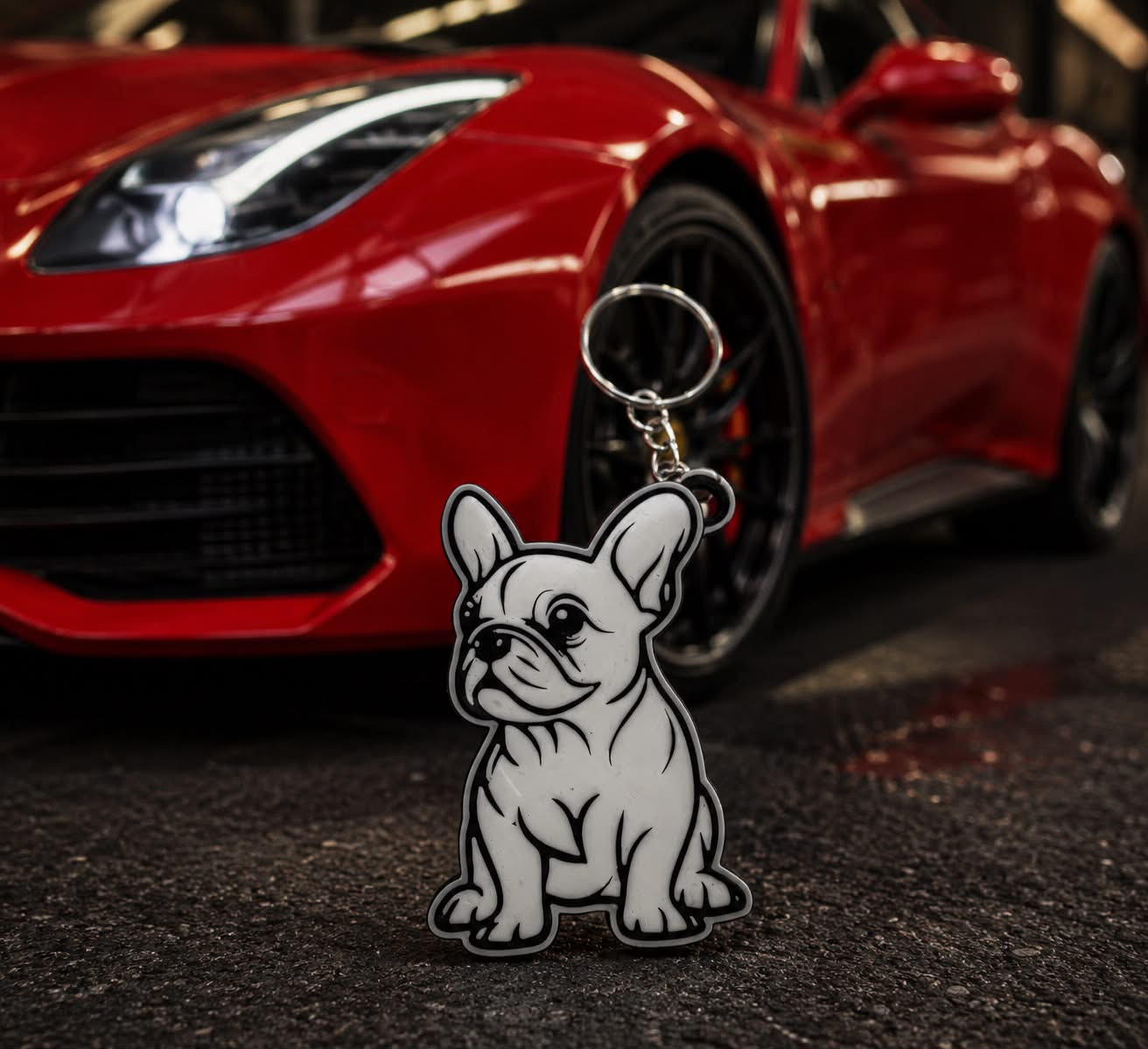 French Buldog anahtarlık