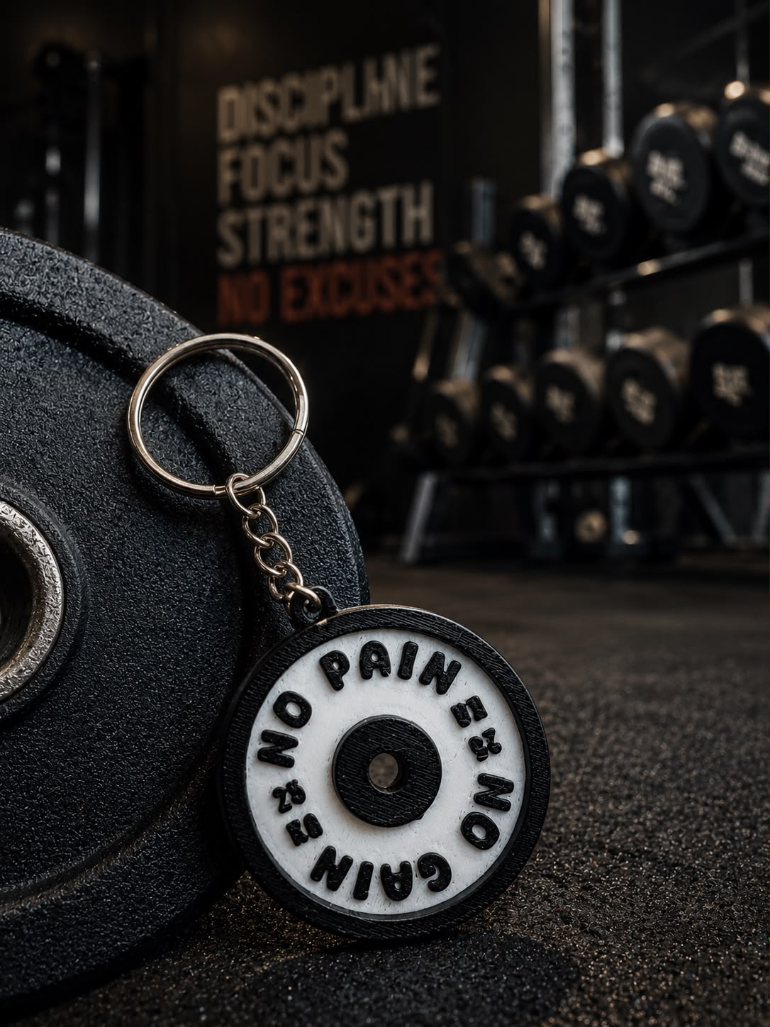 No pain no Gain Anahtarlık