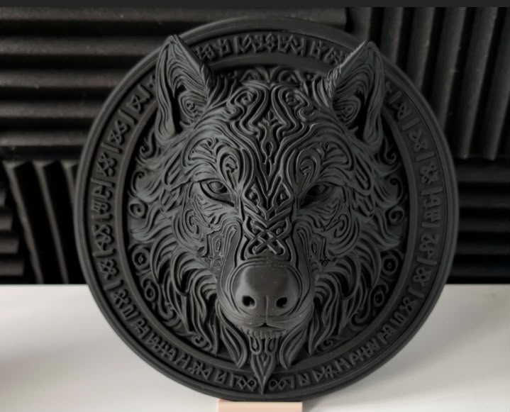 Rune Wolf – Dekoratif Duvar Heykel