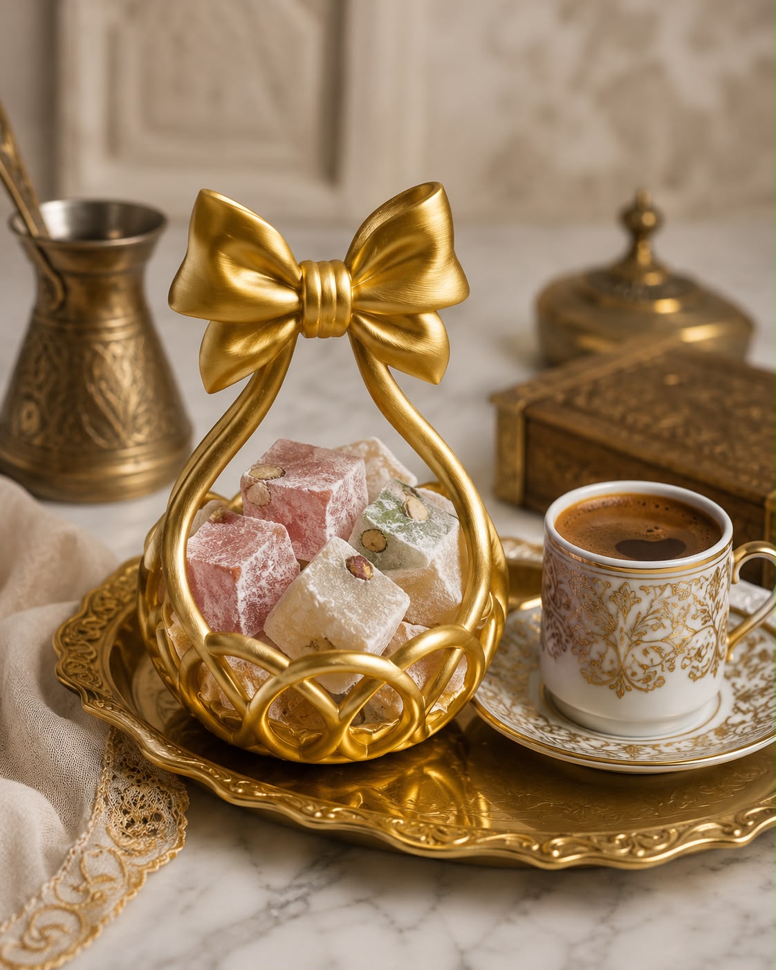 Golden Ribbon – Lokum & Sunumluk